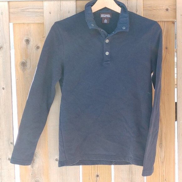 Michael Michael Kors Four Snap Pull Over Women's Size Small DEEP NAVY - Picture 1 of 7